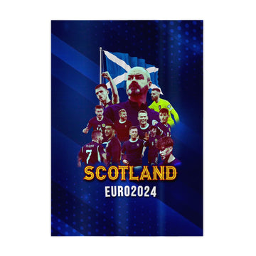 Scotland 2024 Euros - A4 Metal Sign Plaque - Frame Options Available