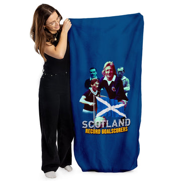 Scotland Goal scoring Legends Beach Towel - 150cm x 75cm