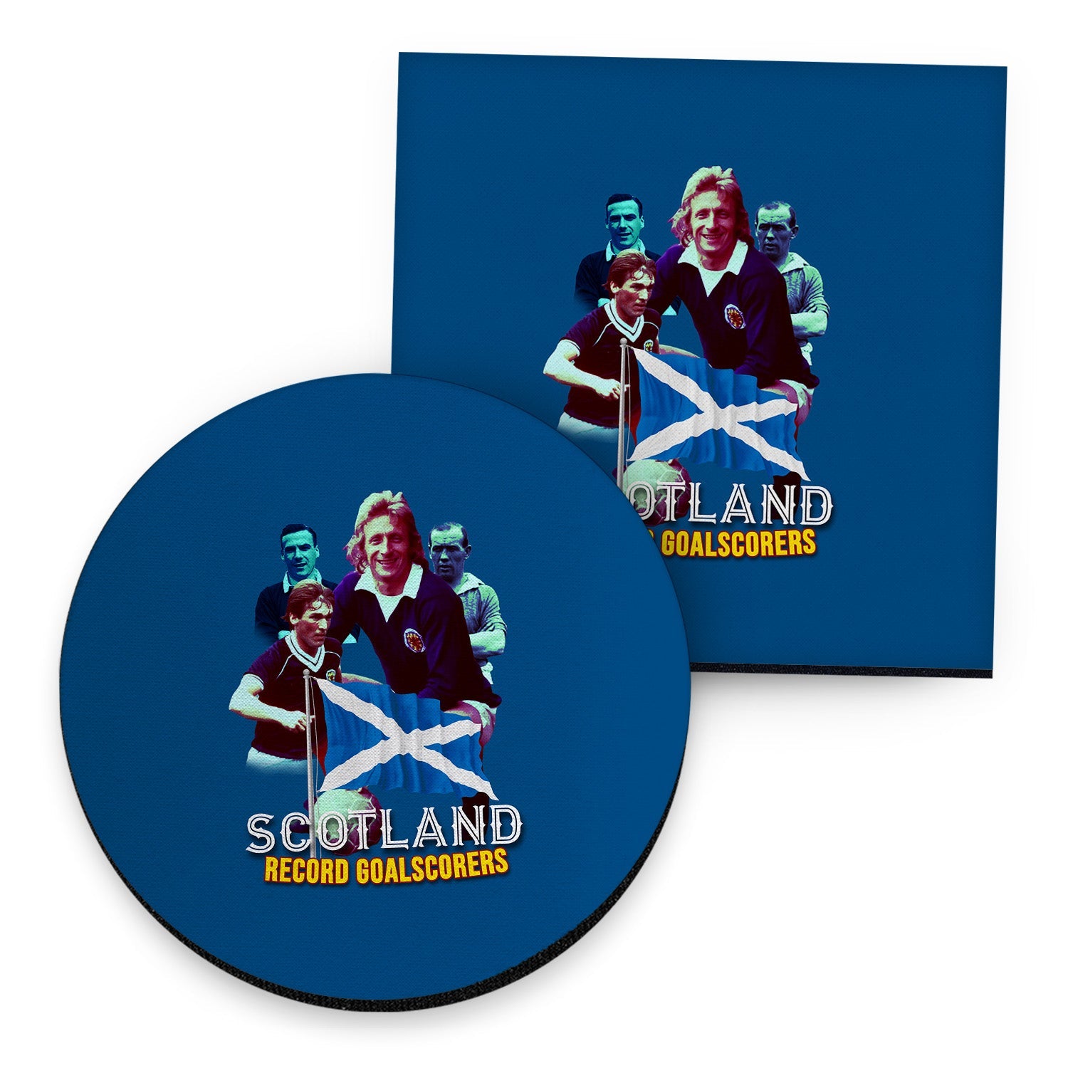 Scotland Goal scoring Legends - Drinks Coaster - Square Or Circle