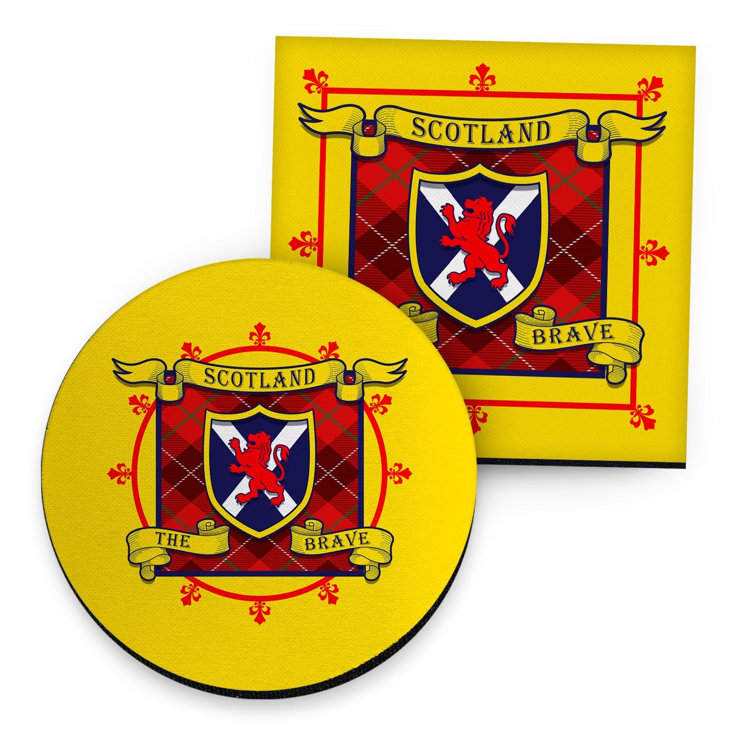 Scotland The Brave - Drinks Coaster - Square Or Circle