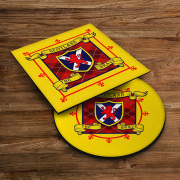 Scotland The Brave - Drinks Coaster - Square Or Circle