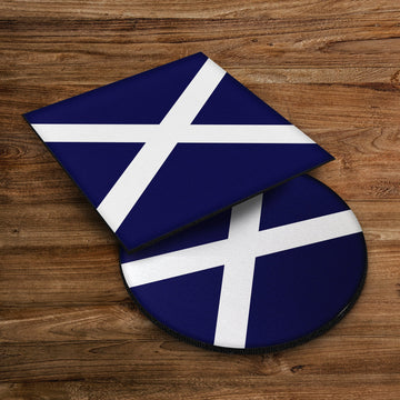 Scottish Saltire - Scotland Drinks Coaster - Square Or Circle