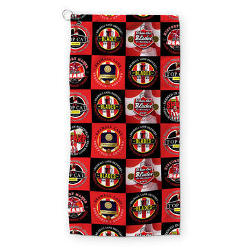 Sheffield - Football Legends - Retro Lightweight, Microfibre Golf Towel