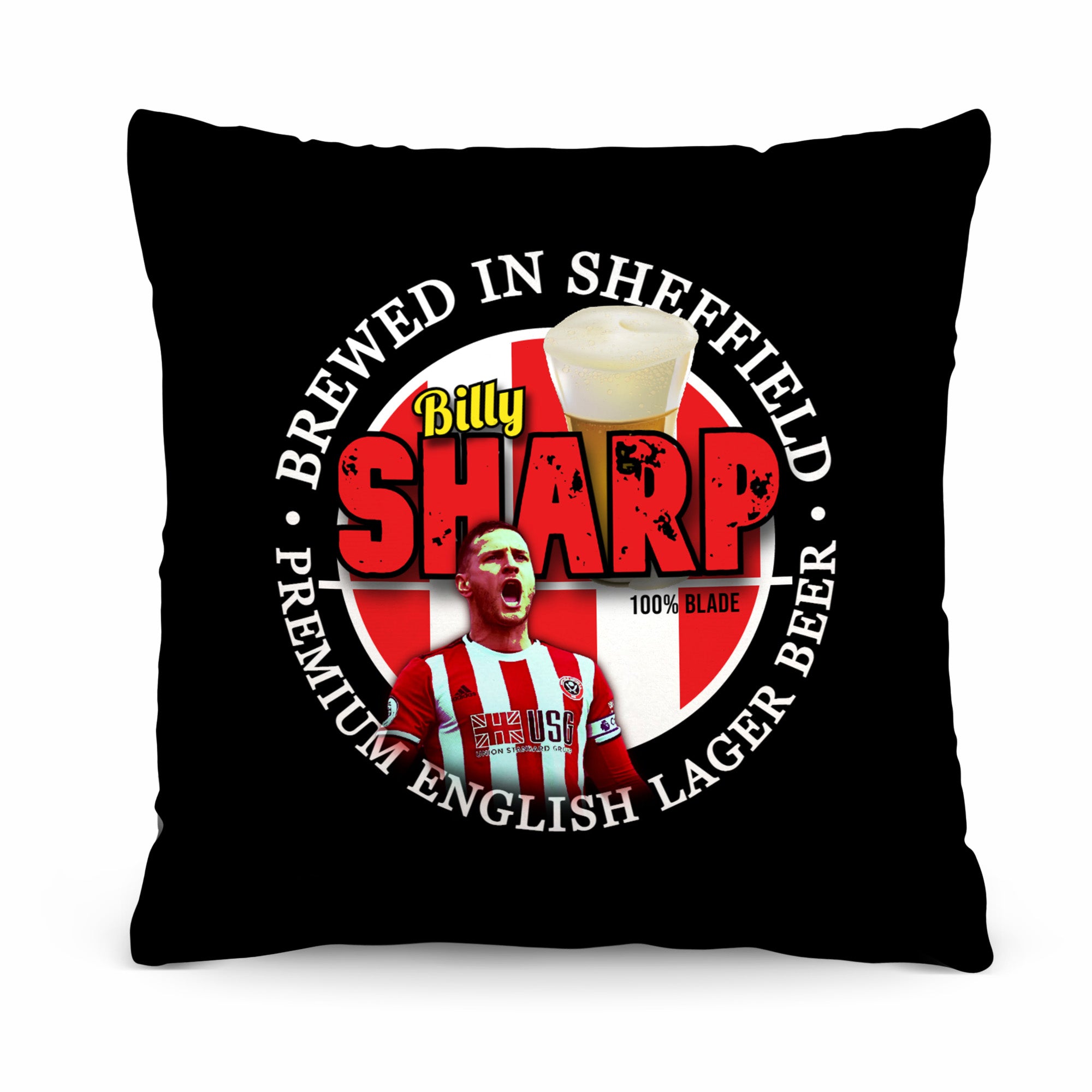 Sheffield  Billy Sharp - Football Legends - Cushion 10"