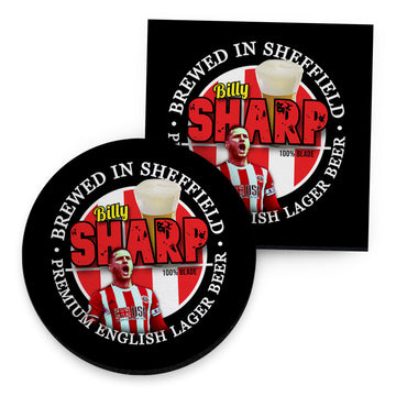 Sheffield  Billy Sharp - Football Coaster - Square Or Circle