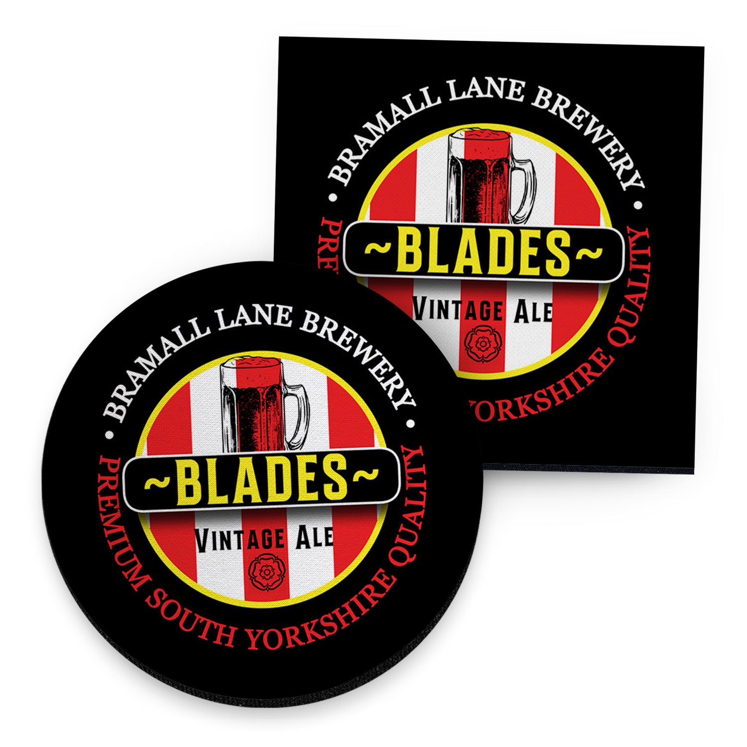 Sheffield  Blades - Football Coaster - Square Or Circle