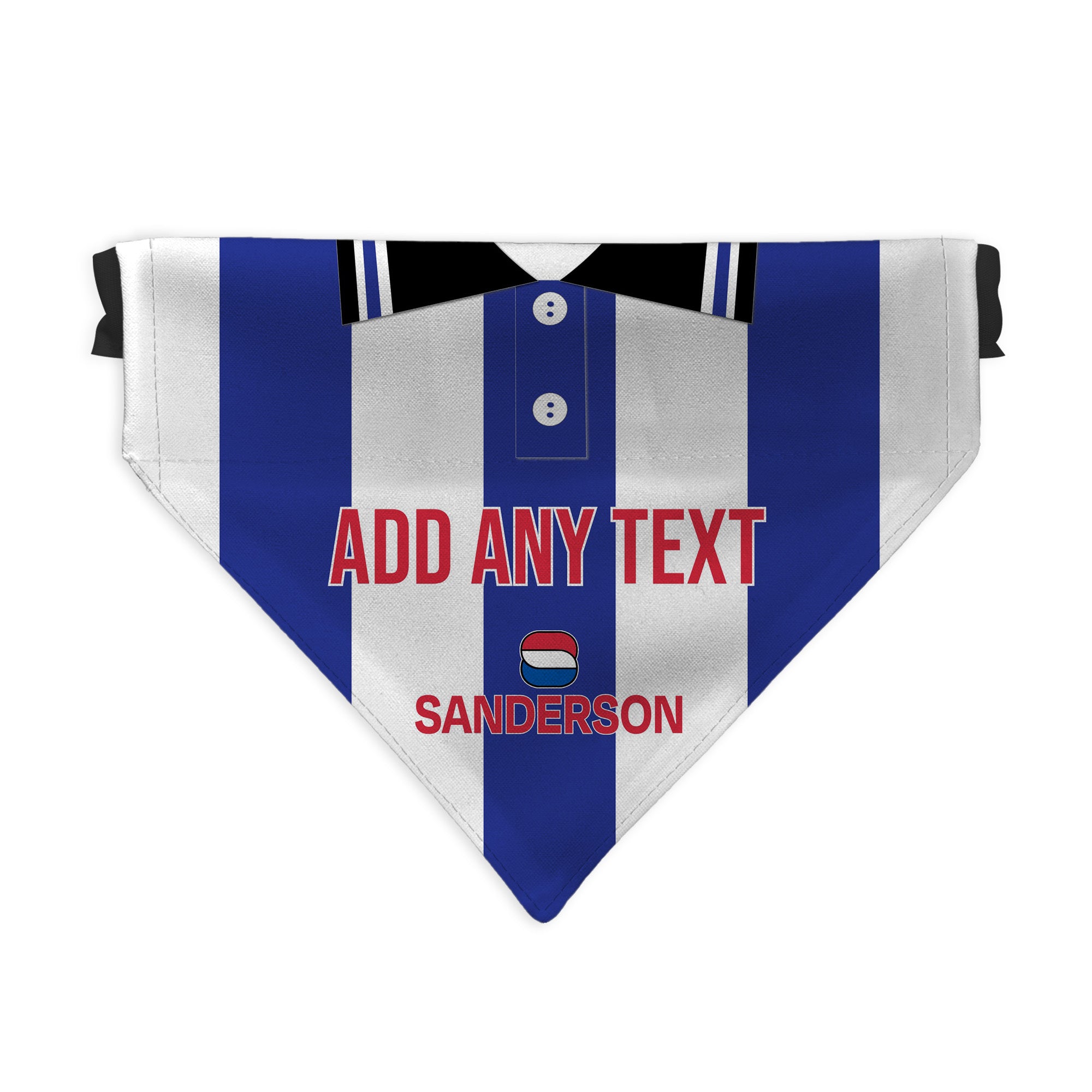 Wednesday 1997 Home Shirt - Personalised Pet Bandana - 4 Sizes