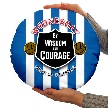 Wednesday Courage - Football Legends - Circle Cushion 14"