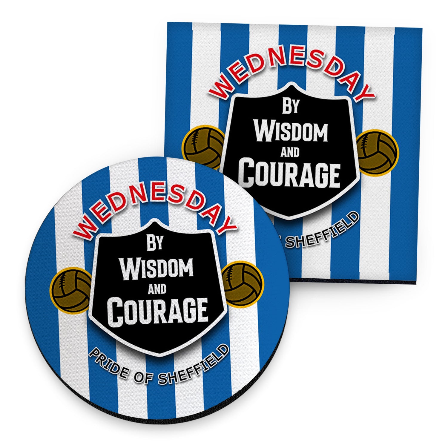 Wednesday Courage - Football Coaster - Square Or Circle