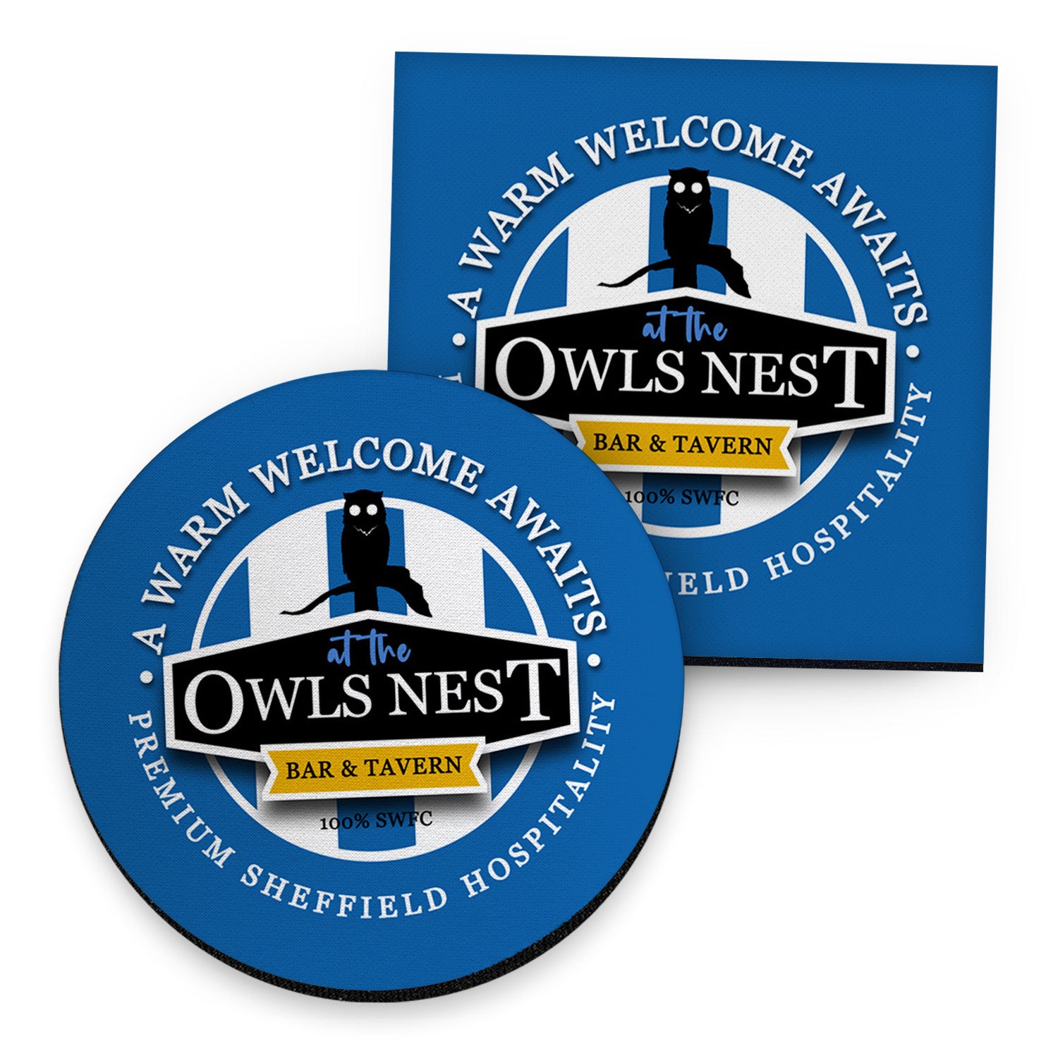 Wednesday Owls Nest - Football Coaster - Square Or Circle
