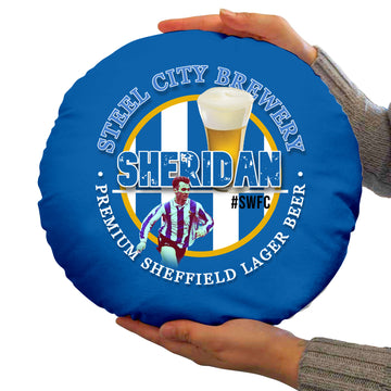 Wednesday Sheridan - Football Legends - Circle Cushion 14