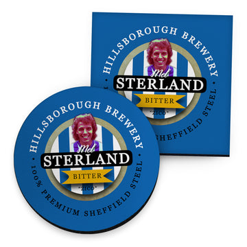 Wednesday Sterland - Football Coaster - Square Or Circle