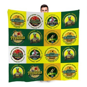 South Africa Proteas Cricket - Legend Collection - Fleece Blanket 150cm X 150cm