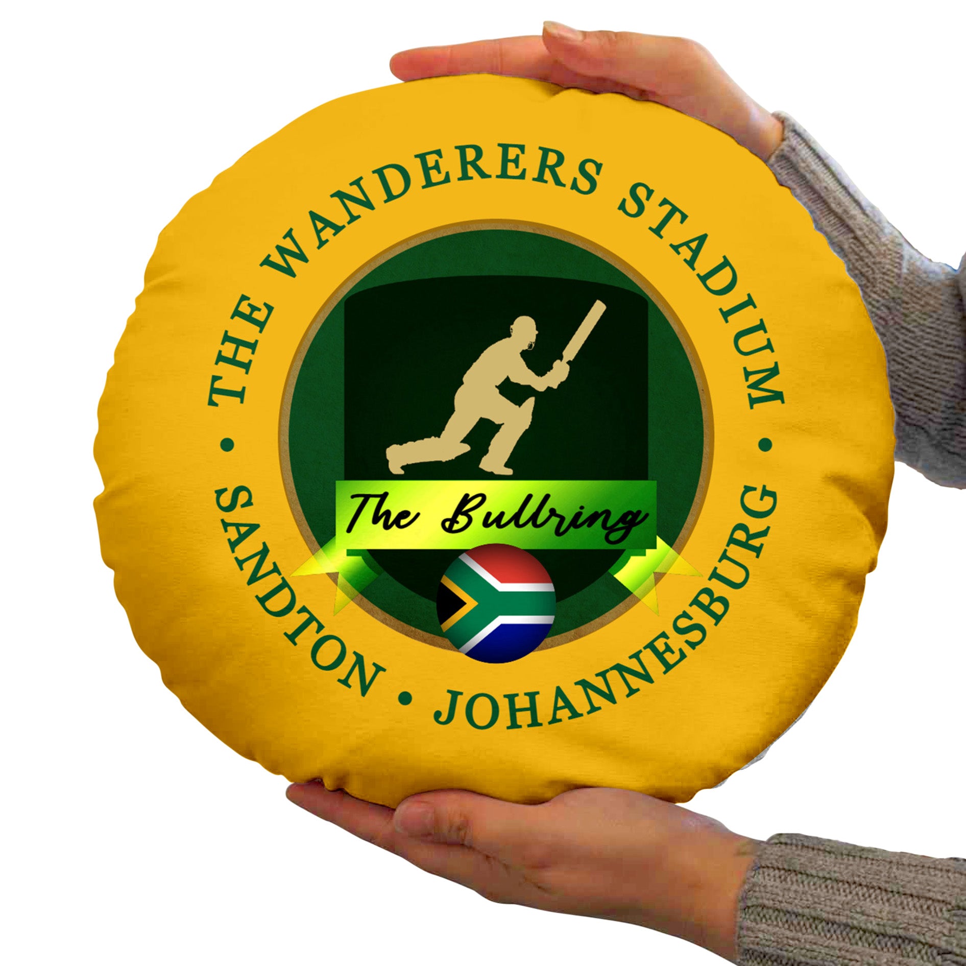 South Africa Wanderers  - Legend Collection - Circle Cushion 14"