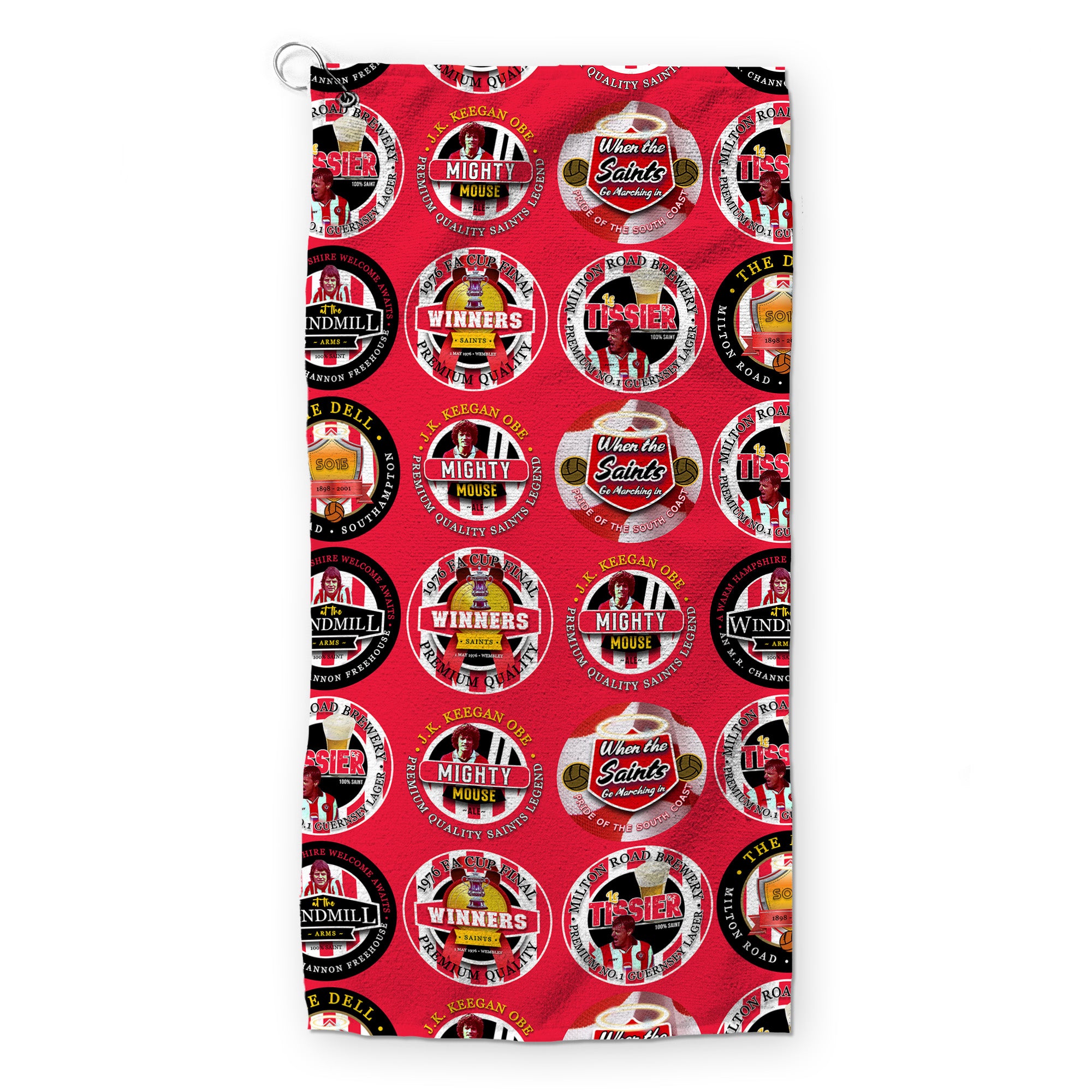 Soton - Football Legends - Retro Lightweight, Microfibre Golf Towel