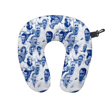 Totts Montage - Retro Football Travel Pillow