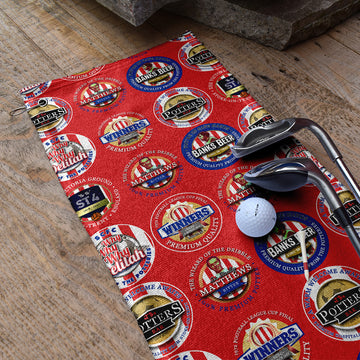 Stoke - Football Legends - Retro Lightweight, Microfibre Golf Towel