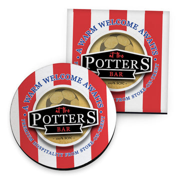 Stoke Potters_- Football Coaster - Square Or Circle