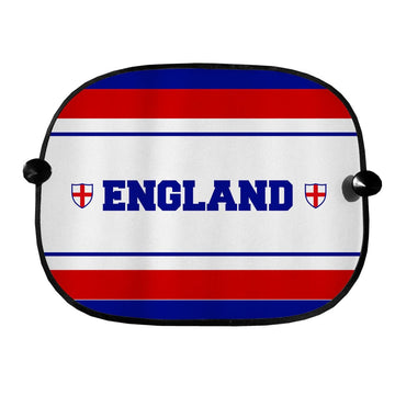 England Stripe - Retro Football Car Sun Shade - Set of 2