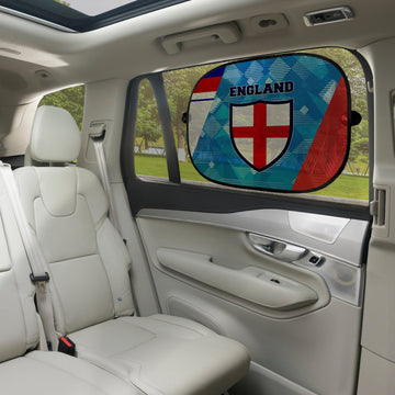 England Printed Patchwork Shirts - Retro Football Car Sun Shade - Set of 2