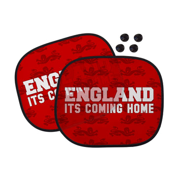 England Red Lions - Retro Football Car Sun Shade - Set of 2