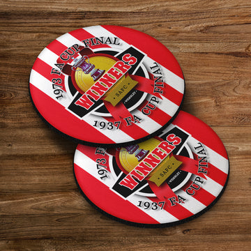 Sunderland FA Cup - Football Coaster - Square Or Circle