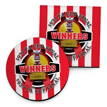 Sunderland FA Cup - Football Coaster - Square Or Circle