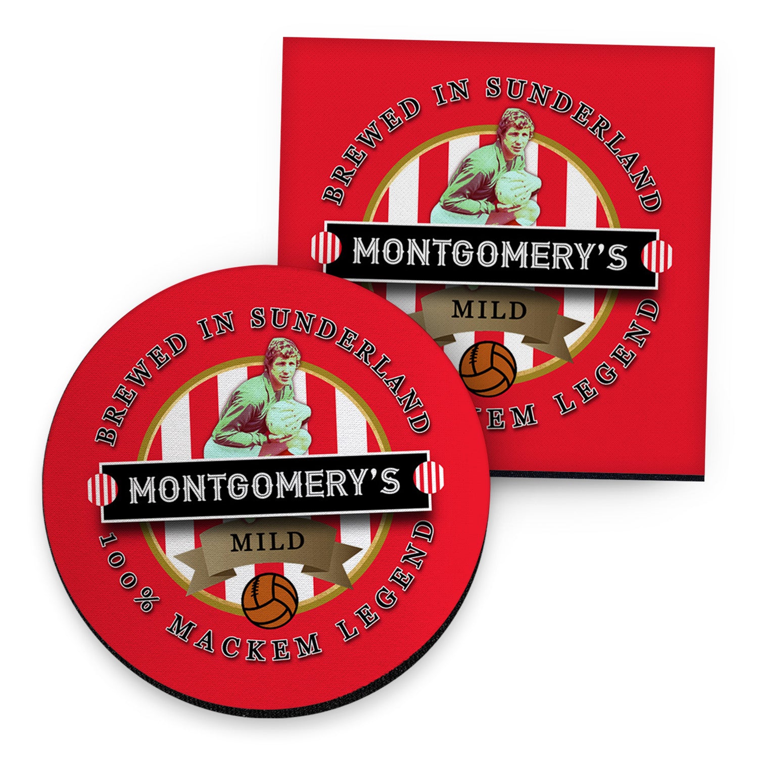 Sunderland Montgomery - Football Coaster - Square Or Circle