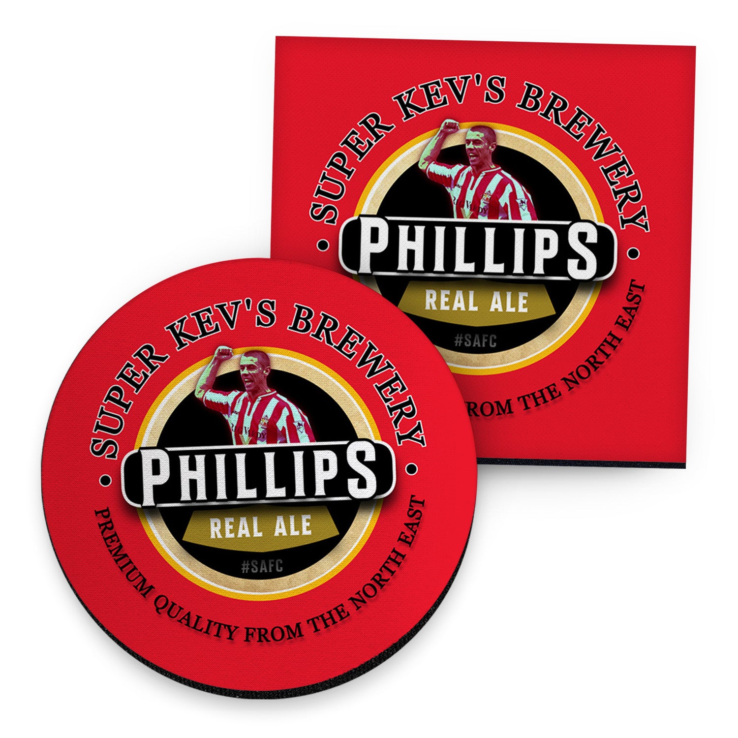 Sunderland Phillips - Football Coaster - Square Or Circle