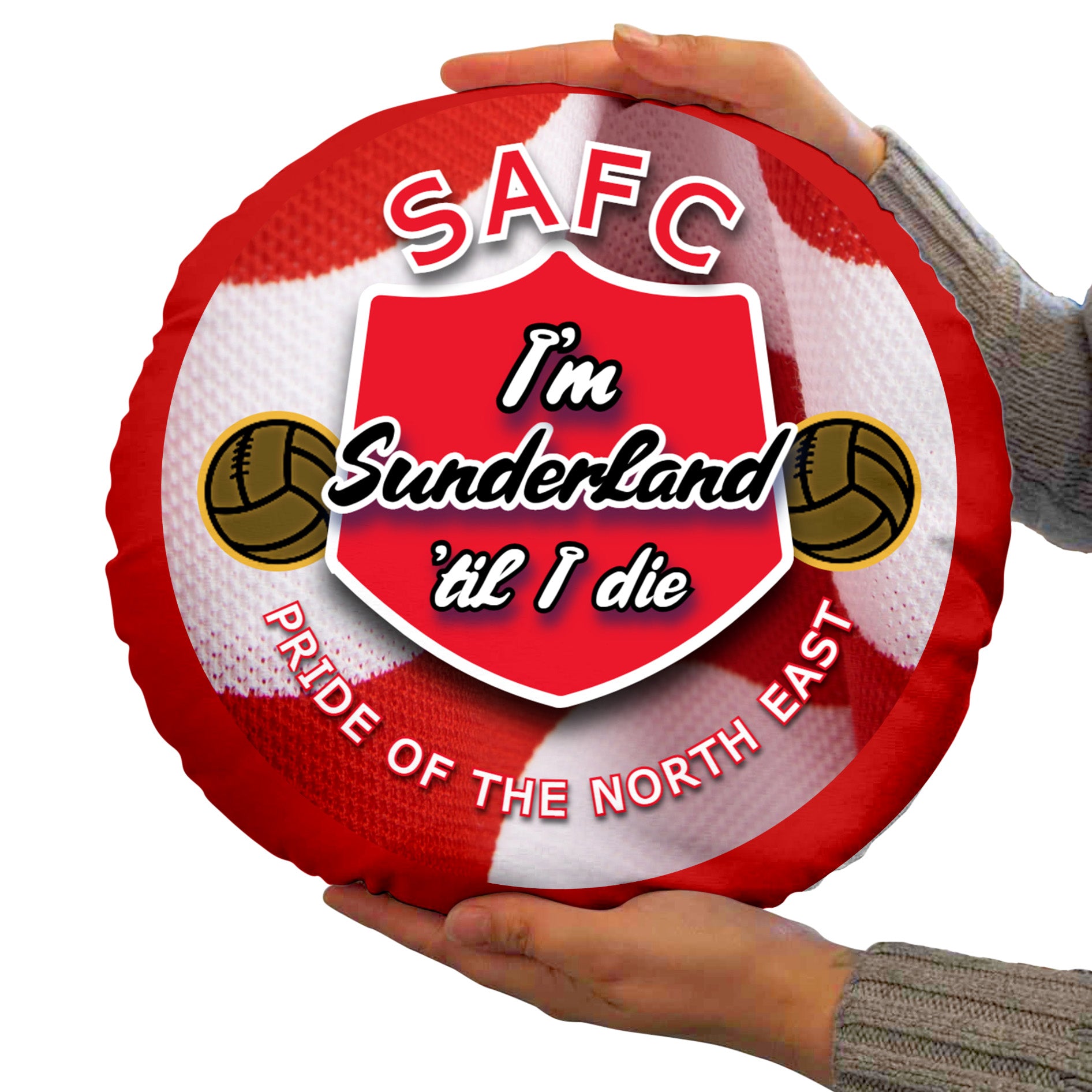 Sunderland Til - Football Legends - Circle Cushion 14"