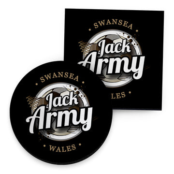 Swansea Jack Army - Football Coaster - Square Or Circle