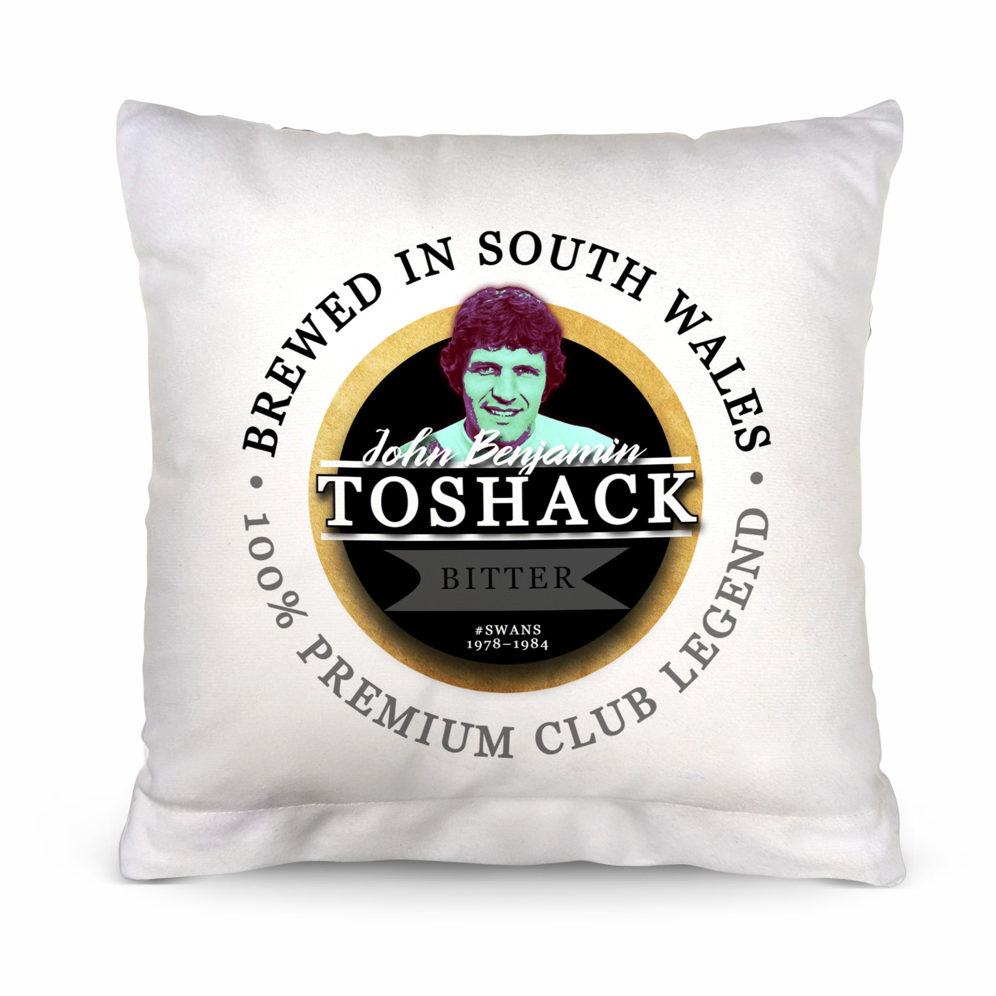 Swansea Toshack - Football Legends - Cushion 10"