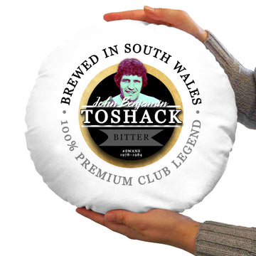 Swansea Toshack - Football Legends - Circle Cushion 14"