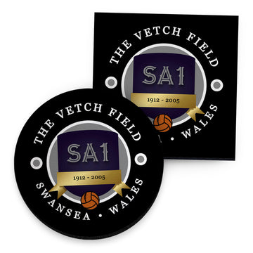 Swansea Vetch - Football Coaster - Square Or Circle