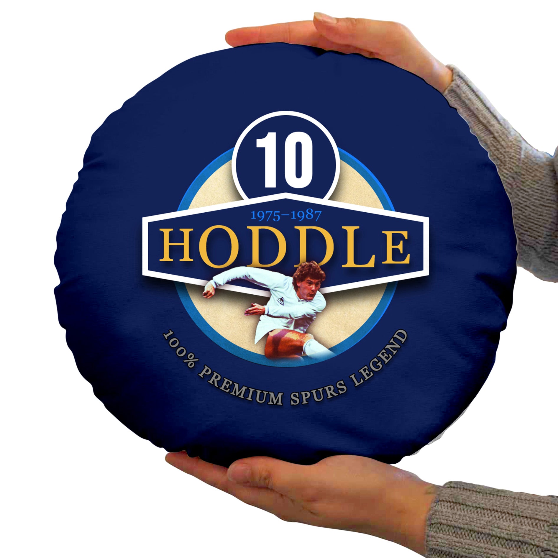 Totts Hoddle - Football Legends - Circle Cushion 14"