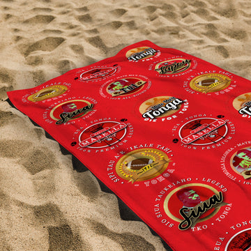 Tonga Rugby League - Legend Collection - Beach Towel