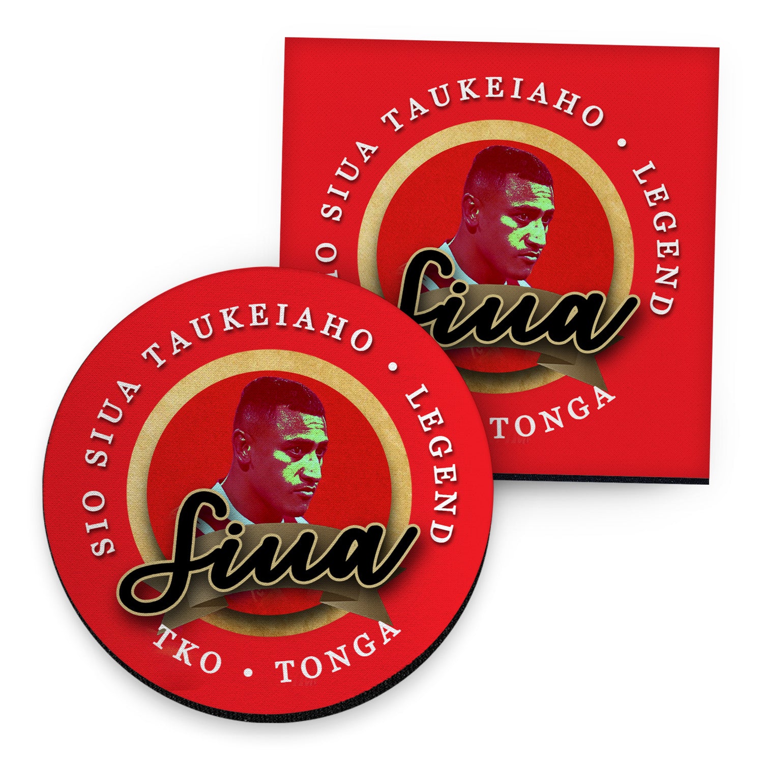 Tonga Rugby League Siua- Coaster - Circle or Square