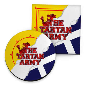 The Tartan Army Rip - Drinks Coaster - Square Or Circle