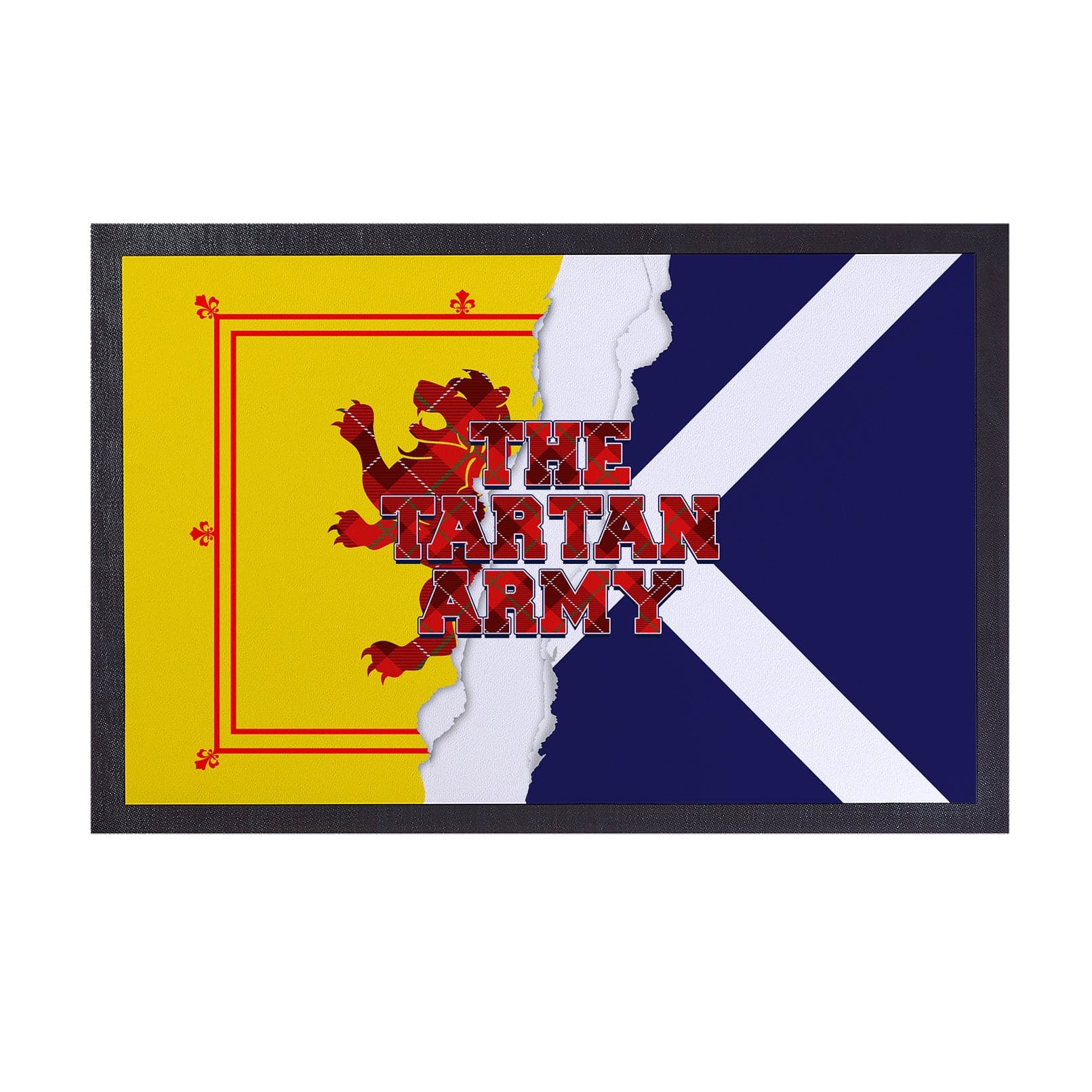 The Tartan Army Rip Door Mat - 60cm x 40cm