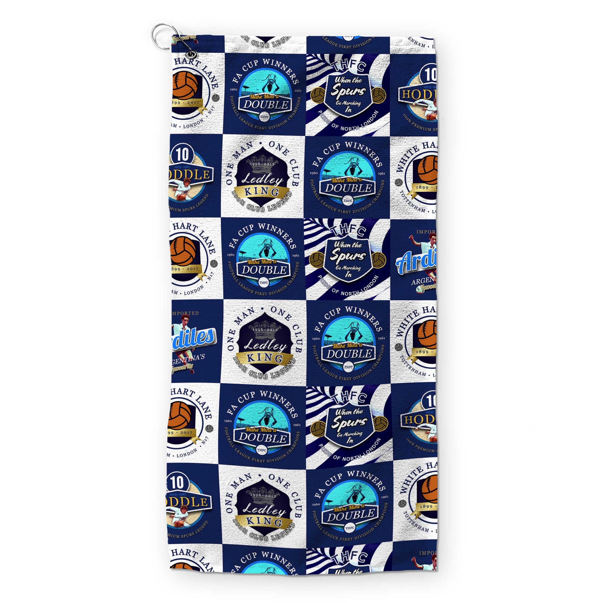 Totts - Football Legends - Retro Lightweight, Microfibre Golf Towel