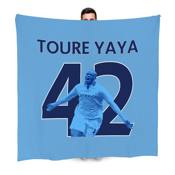 Manchester Blue - Toure 42 - Fleece 150cm X 150cm