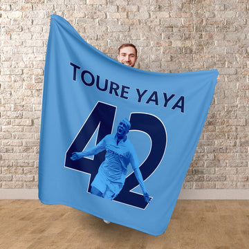 Manchester Blue - Toure 42 - Fleece 150cm X 150cm