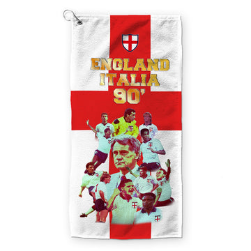 Football Art England Italia 90 - Golf Towel