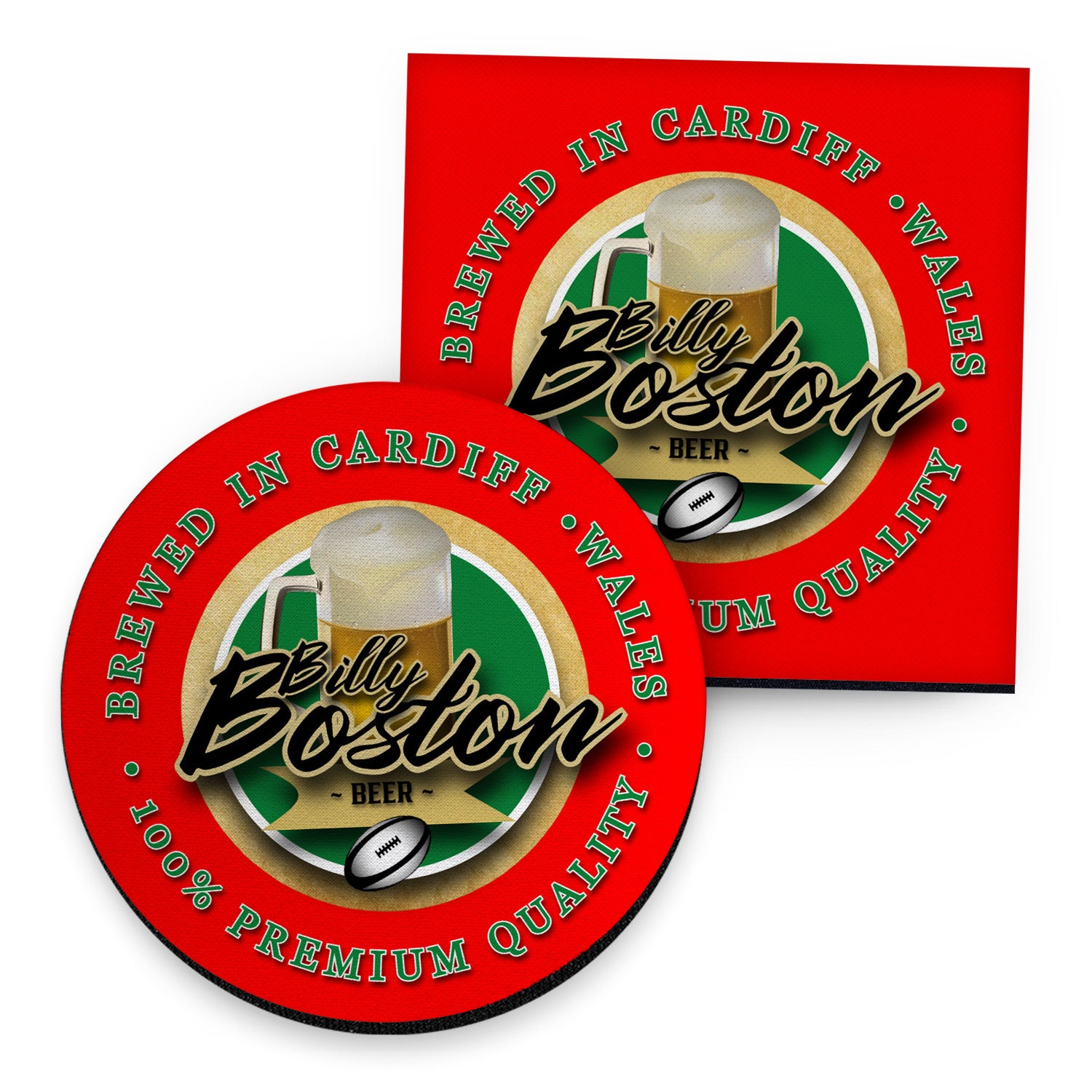 Wales Rugby League Boston - Coaster - Circle or Square