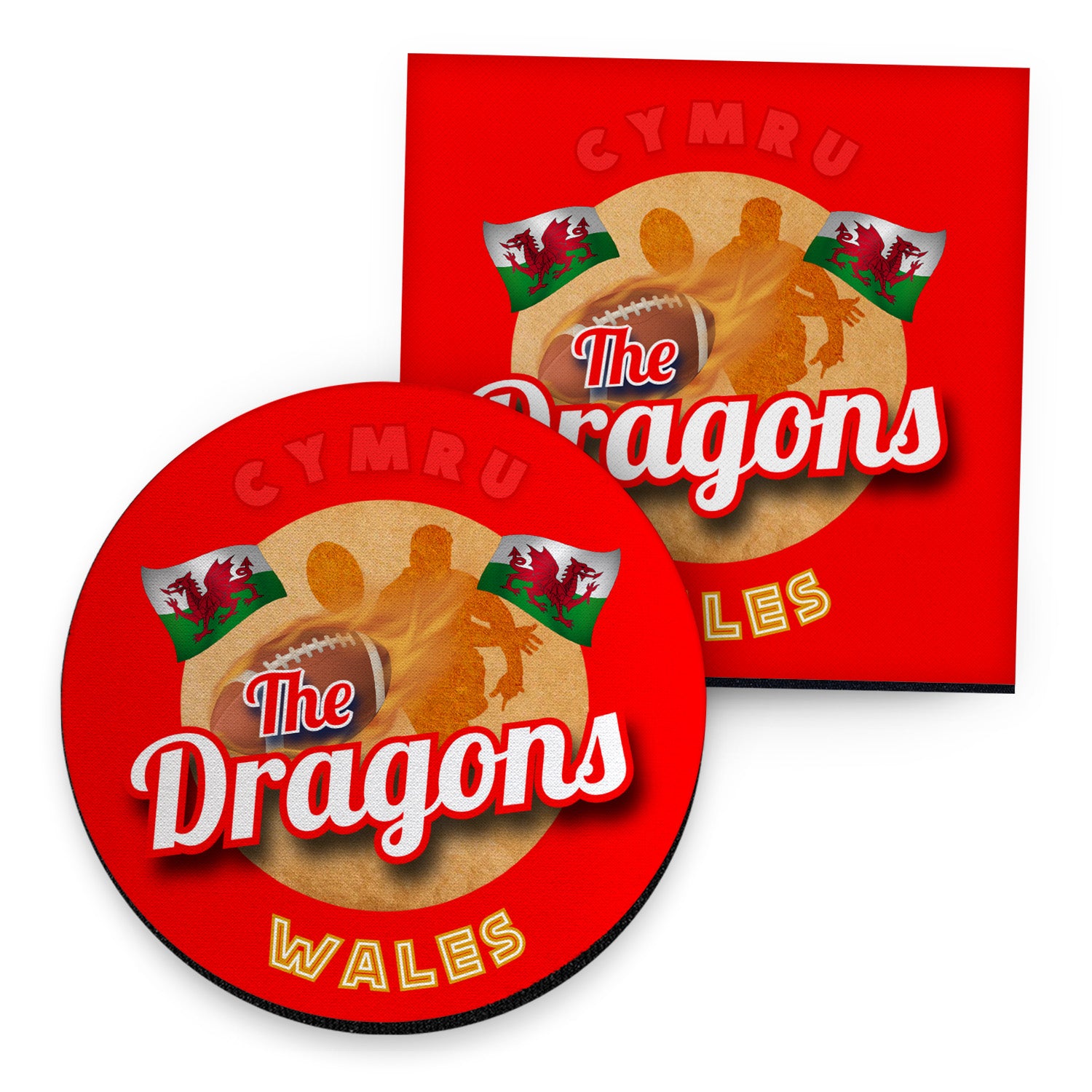 Wales Rugby League Dragons - Coaster - Circle or Square