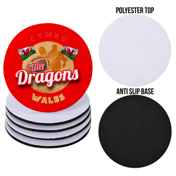 Wales Rugby League Dragons - Coaster - Circle or Square