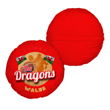 Wales Rugby League dragons  - Legend Collection - Circle Cushion 14