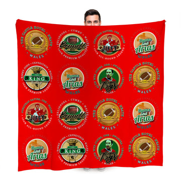 Wales Rugby Union - Legend Collection - Fleece Blanket 150cm X 150cm