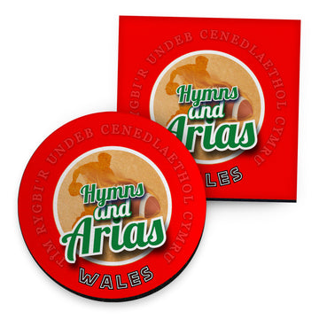 Wales Rugby Union Hymns - Coaster - Circle or Square