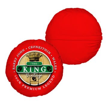 Wales Rugby Union King  - Legend Collection - Circle Cushion 14